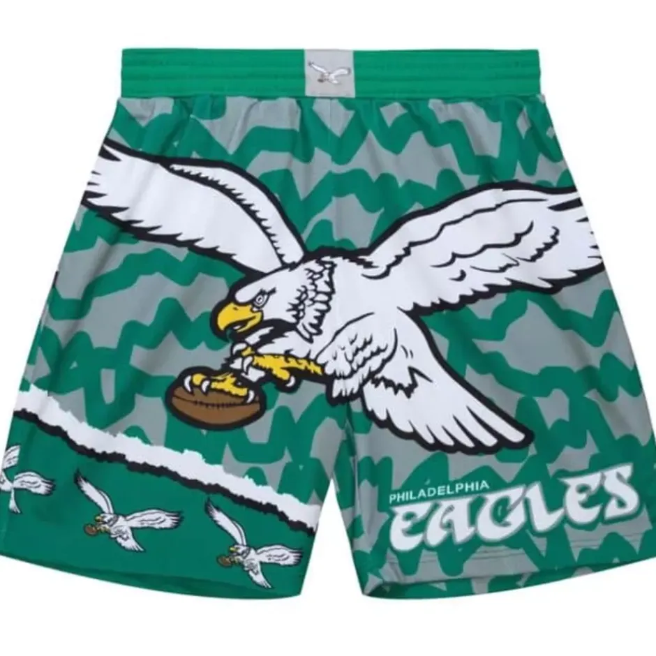 Men Mitchell & Ness Shorts-Jumbotron 2.0 Sublimated Shorts Philadelphia Eagles