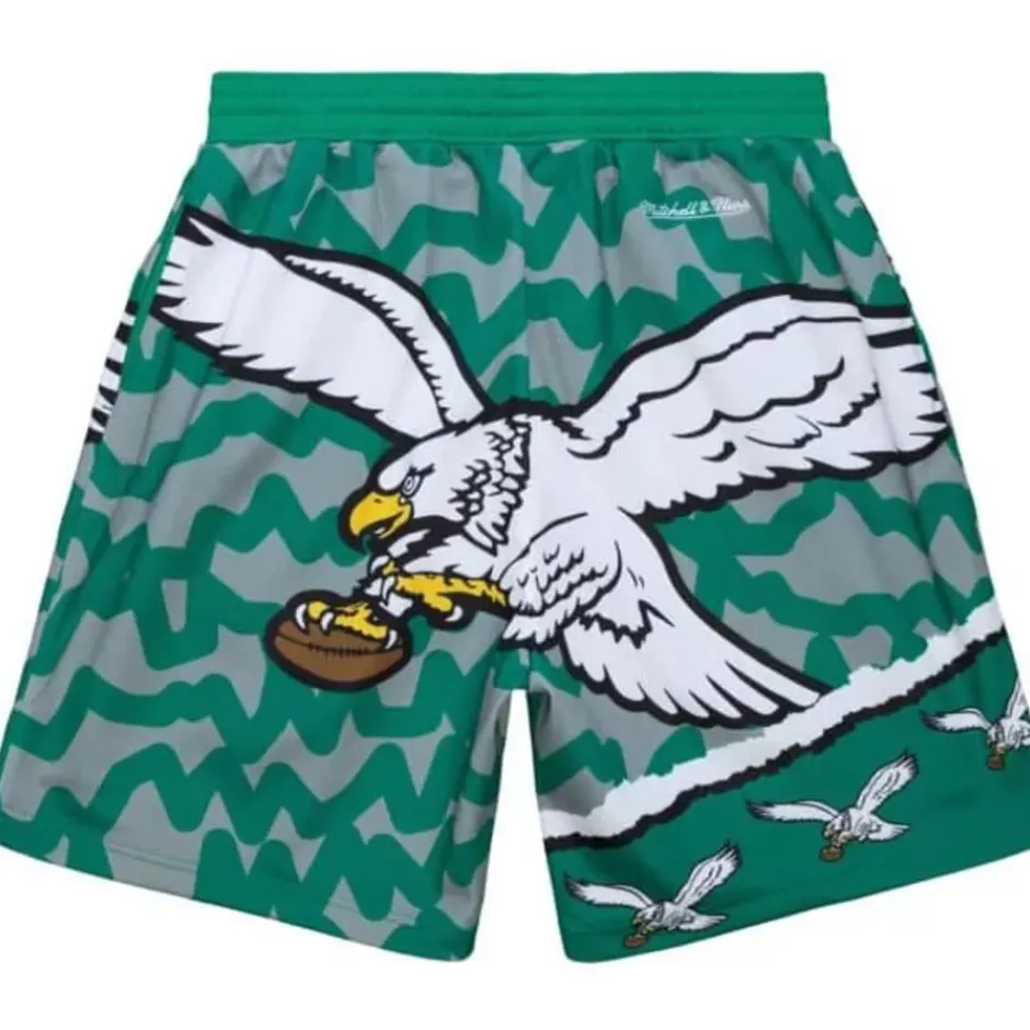 Men Mitchell & Ness Shorts-Jumbotron 2.0 Sublimated Shorts Philadelphia Eagles