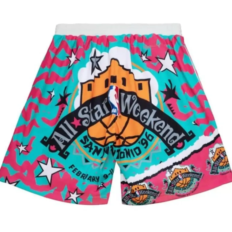 Men Mitchell & Ness Shorts-Jumbotron 2.0 Sublimated Shorts All Star 1996-97