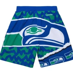 Men Mitchell & Ness Shorts-Jumbotron 2.0 Sublimated Shorts Seattle Seahawks