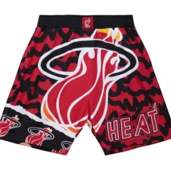 Men Mitchell & Ness Shorts-Jumbotron 2.0 Sublimated Shorts Miami Heat
