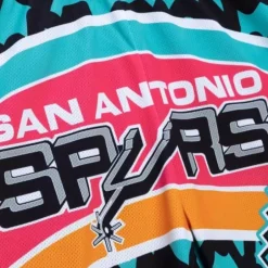 Men Mitchell & Ness Shorts-Jumbotron 2.0 Sublimated Shorts San Antonio Spurs