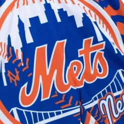 Men Mitchell & Ness Shorts-Jumbotron 2.0 Sublimated Shorts New York Mets