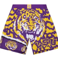 Men Mitchell & Ness Shorts-Jumbotron 2.0 Sublimated Shorts Louisiana State University