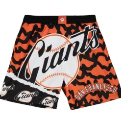 Men Mitchell & Ness Shorts-Jumbotron 2.0 Sublimated Shorts San Francisco Giants