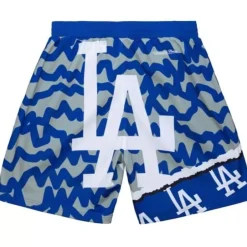 Men Mitchell & Ness Shorts-Jumbotron 2.0 Sublimated Shorts Los Angeles Dodgers