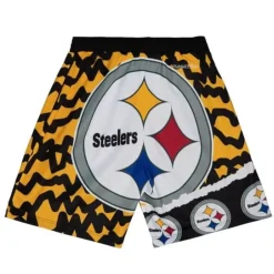 Men Mitchell & Ness Shorts-Jumbotron 2.0 Sublimated Shorts Pittsburgh Steelers
