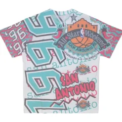 Men Mitchell & Ness T-Shirts & Tops-Jumbotron 2.0 Sublimated S/S Tee All Star 1996-97