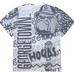 Men Mitchell & Ness T-Shirts & Tops-Jumbotron 2.0 Sublimated Ss Tee Georgetown University