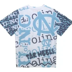 Men Mitchell & Ness T-Shirts & Tops-Jumbotron 2.0 Sublimated Ss Tee University Of North Carolina