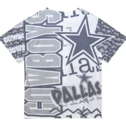 Men Mitchell & Ness T-Shirts & Tops-Jumbotron 2.0 Sublimated Ss Tee Dallas Cowboys