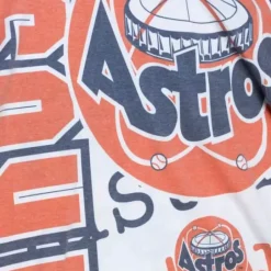 Men Mitchell & Ness T-Shirts & Tops-Jumbotron 2.0 Sublimated Ss Tee Houston Astros