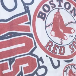 Men Mitchell & Ness T-Shirts & Tops-Jumbotron 2.0 Sublimated Ss Tee Boston Red Sox