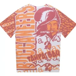 Men Mitchell & Ness T-Shirts & Tops-Jumbotron 2.0 Sublimated Ss Tee Tampa Bay Buccaneers
