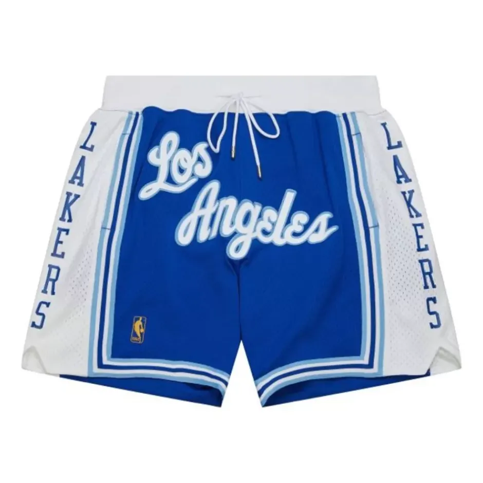 Mitchell & Ness Just Don-Just Don Blue 7 Inch Shorts Los Angeles Lakers