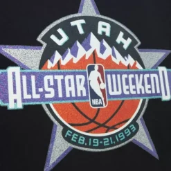 Men Mitchell & Ness T-Shirts & Tops-Just Don Sugar Overlay Ss Tee Nba All Star 1993-94