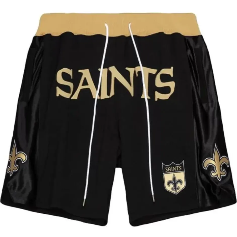 Mitchell & Ness Just Don-Just Don Throwbacks Short New Orleans Saints