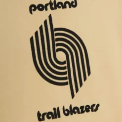 Men Mitchell & Ness Hoodies & Sweatshirts-Khaki Black Hoodie Portland Trail Blazers