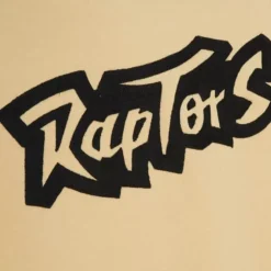 Men Mitchell & Ness Hoodies & Sweatshirts-Khaki Black Hoodie Toronto Raptors