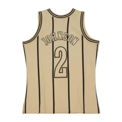 Mitchell & Ness Nba Swingman-Khaki Black Swingman Larry Johnson Charlotte Hornets 1992-93 Jersey