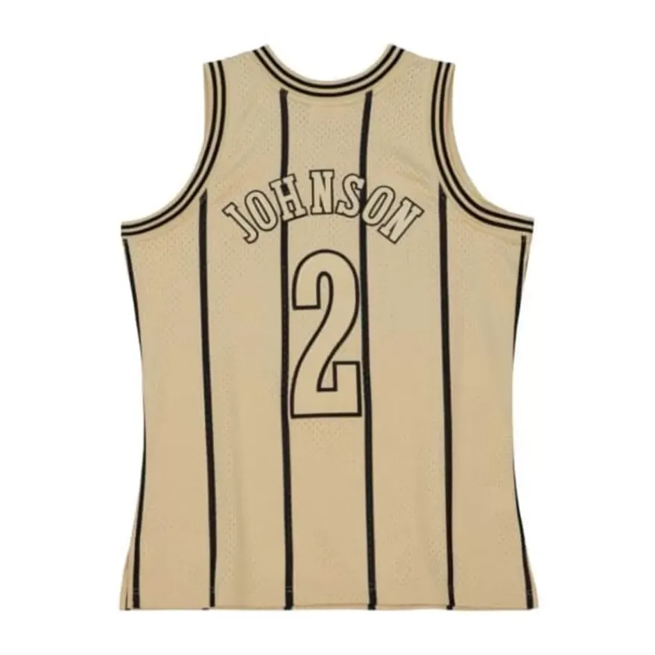 Mitchell & Ness Nba Swingman-Khaki Black Swingman Larry Johnson Charlotte Hornets 1992-93 Jersey