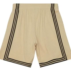 Men Mitchell & Ness Shorts-Khaki Black Swingman Los Angeles Lakers 1996-97 Shorts