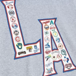 Men Mitchell & Ness T-Shirts & Tops-La All Over Print Tee