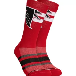Woman Mitchell & Ness Accessories-Lateral Crew Socks Atlanta Falcons