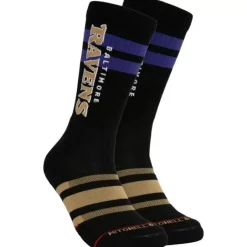 Woman Mitchell & Ness Accessories-Lateral Crew Socks Baltimore Ravens