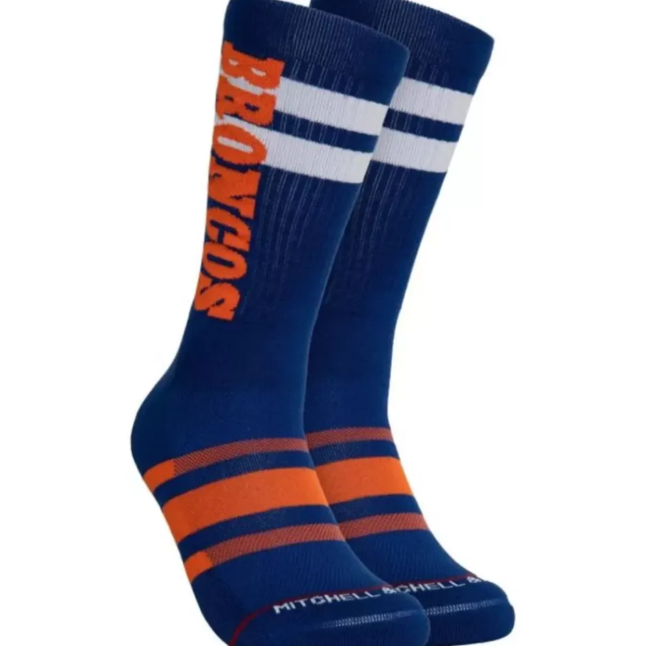 Woman Mitchell & Ness Accessories-Lateral Crew Socks Denver Broncos