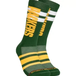 Woman Mitchell & Ness Accessories-Lateral Crew Socks Green Bay Packers