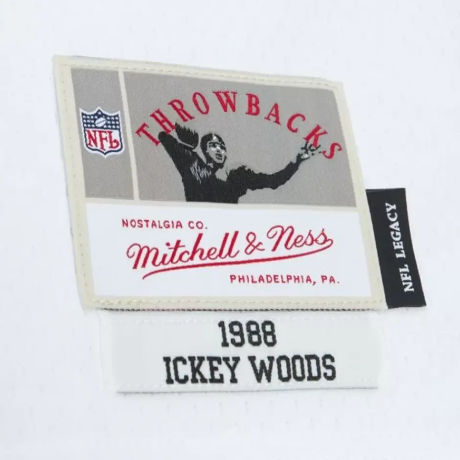 Mitchell & Ness Nfl Legacy-Legacy Ickey Woods Cincinnati Bengals White 1988 Jersey