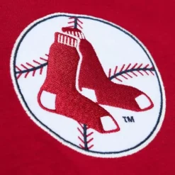 Men Mitchell & Ness T-Shirts & Tops-Legendary Slub Henley Boston Red Sox