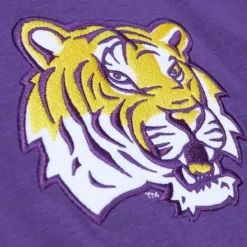 Men Mitchell & Ness T-Shirts & Tops-Legendary Slub Henley Louisiana State University