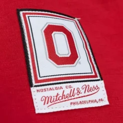Men Mitchell & Ness T-Shirts & Tops-Legendary Slub Henley Ohio State