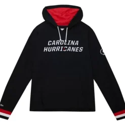 Men Mitchell & Ness Hoodies & Sweatshirts-Legendary Slub Long Sleeve Hoodie Carolina Hurricanes