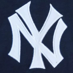 Men Mitchell & Ness T-Shirts & Tops-Legendary Slub Long Sleeve Hoodie New York Yankees