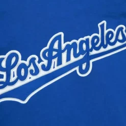 Men Mitchell & Ness T-Shirts & Tops-Legendary Slub Long Sleeve Hoodie Los Angeles Dodgers