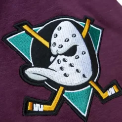 Men Mitchell & Ness Hoodies & Sweatshirts-Legendary Slub Long Sleeve Hoodie Anaheim Ducks