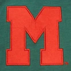 Men Mitchell & Ness T-Shirts & Tops-Legendary Slub Long Sleeve Hoodie University Of Miami