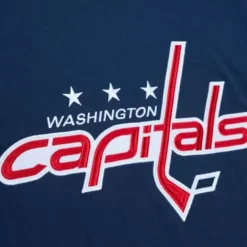 Men Mitchell & Ness Hoodies & Sweatshirts-Legendary Slub Long Sleeve Hoodie Washington Capitals