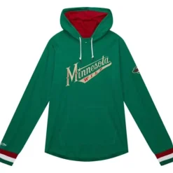 Men Mitchell & Ness Hoodies & Sweatshirts-Legendary Slub Long Sleeve Hoodie Minnesota Wild