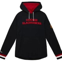 Men Mitchell & Ness Hoodies & Sweatshirts-Legendary Slub Long Sleeve Hoodie Chicago Blackhawks