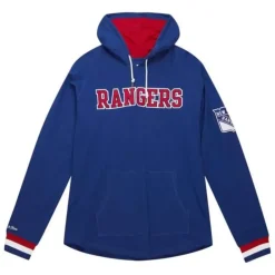 Men Mitchell & Ness Hoodies & Sweatshirts-Legendary Slub Long Sleeve Hoodie New York Rangers