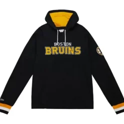 Men Mitchell & Ness Hoodies & Sweatshirts-Legendary Slub Long Sleeve Hoodie Boston Bruins