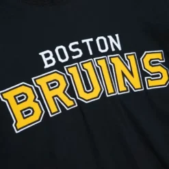 Men Mitchell & Ness Hoodies & Sweatshirts-Legendary Slub Long Sleeve Hoodie Boston Bruins