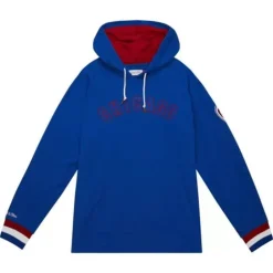 Men Mitchell & Ness T-Shirts & Tops-Legendary Slub Long Sleeve Hoodie Chicago Cubs