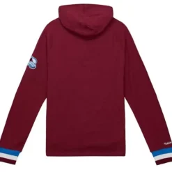 Men Mitchell & Ness Hoodies & Sweatshirts-Legendary Slub Long Sleeve Hoodie Colorado Avalanche