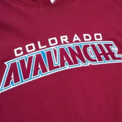 Men Mitchell & Ness Hoodies & Sweatshirts-Legendary Slub Long Sleeve Hoodie Colorado Avalanche