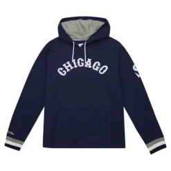 Men Mitchell & Ness T-Shirts & Tops-Legendary Slub Long Sleeve Hoodie Chicago White Sox